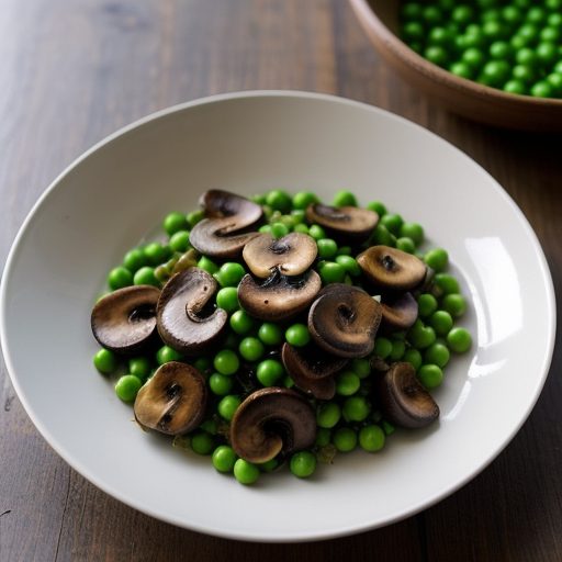 Green Peas With Curried Mushrooms^ recipe image